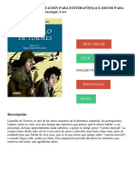 El Lazarillo (Adaptación para Estudiantes) (Clásicos para Estudiantes) PDF - Descargar, Leer