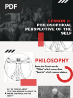 Lesson 1 Philosophical Perspective of The Self