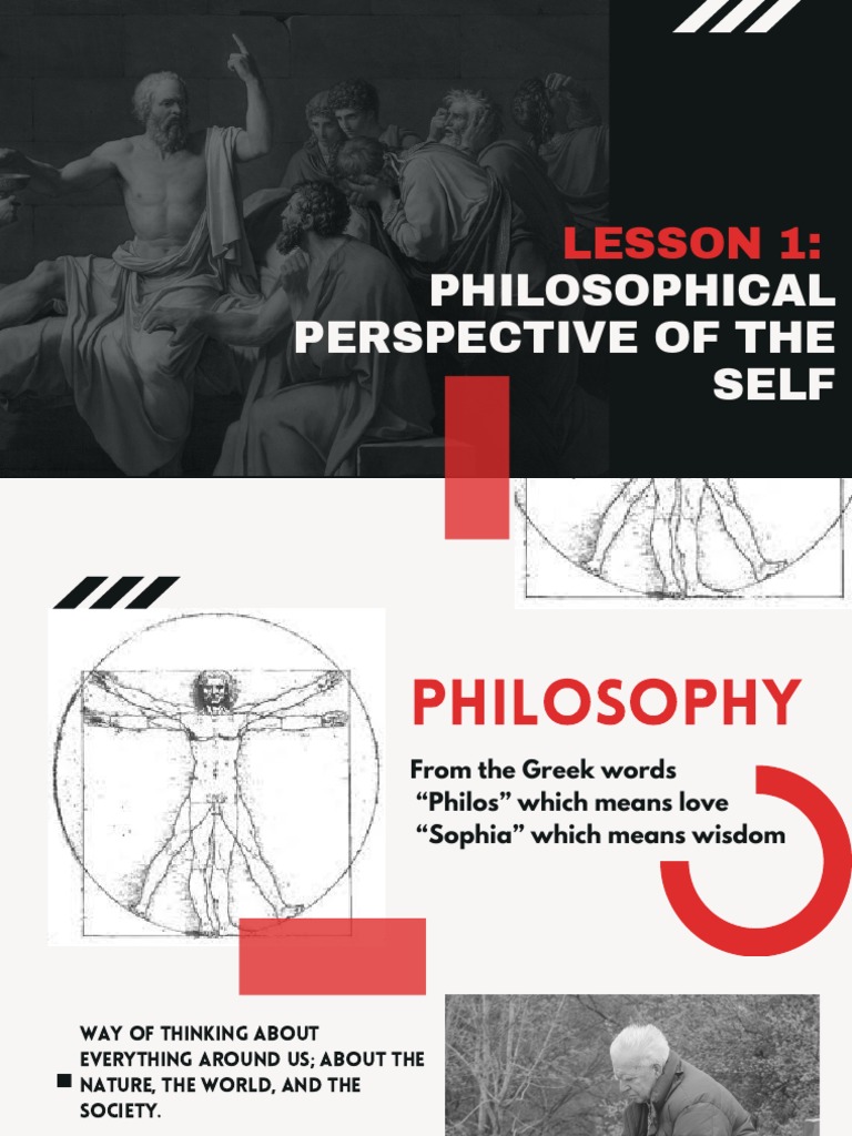 Lesson 1 Philosophical Perspective Of The Self Pdf Id Plato