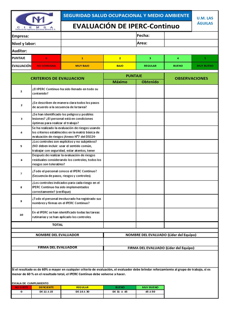 2 Abordaje Iperc | PDF | Seguridad y salud ocupacional