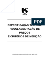 Regulamentação de Preços e Critérios de Medição