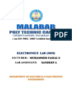 Electronics Lab - Manual
