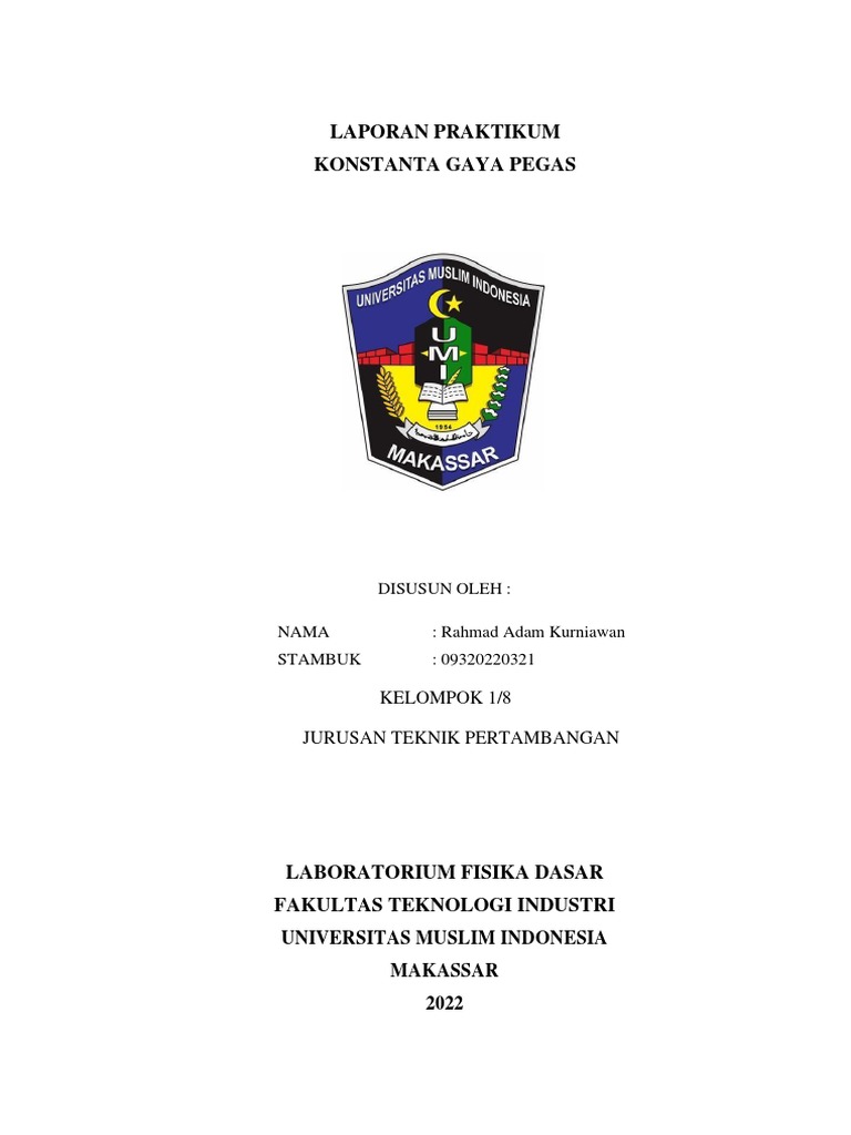 Konstanta Gaya Pegas Kelompok 3a PDF