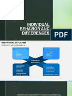 Individual Behaviour and Differences