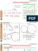 Relaciones Métricas en El Triángulo Rectángulo y Oblicuángulos Semestral Intensivo Uni Athenas