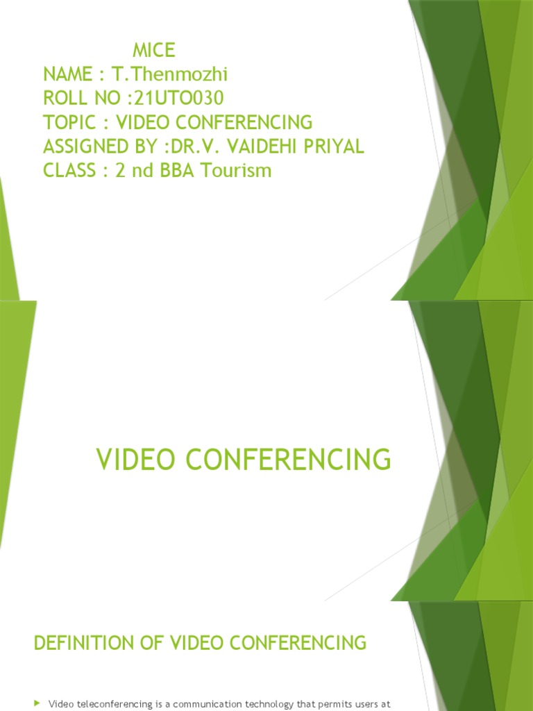 Video Conferencing PDF Videotelephony Computer Engineering