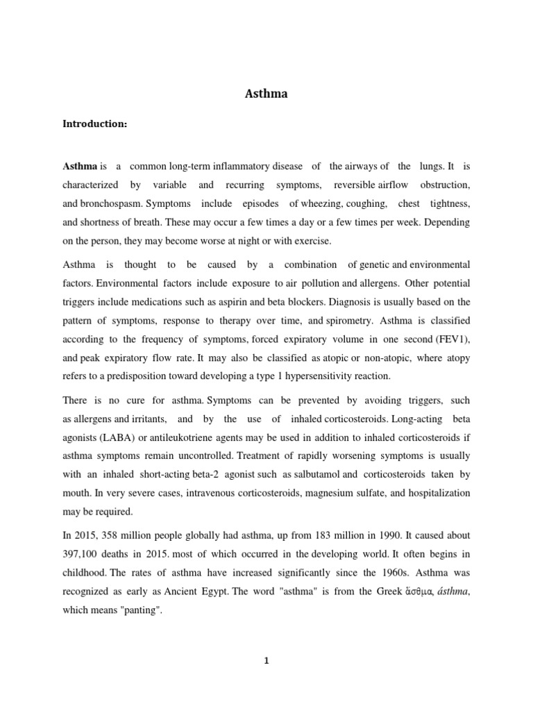 Asthma PDF Turmeric Asthma