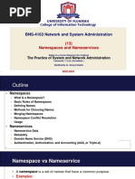 NSA - W13L13 Namespaces and Nameservices