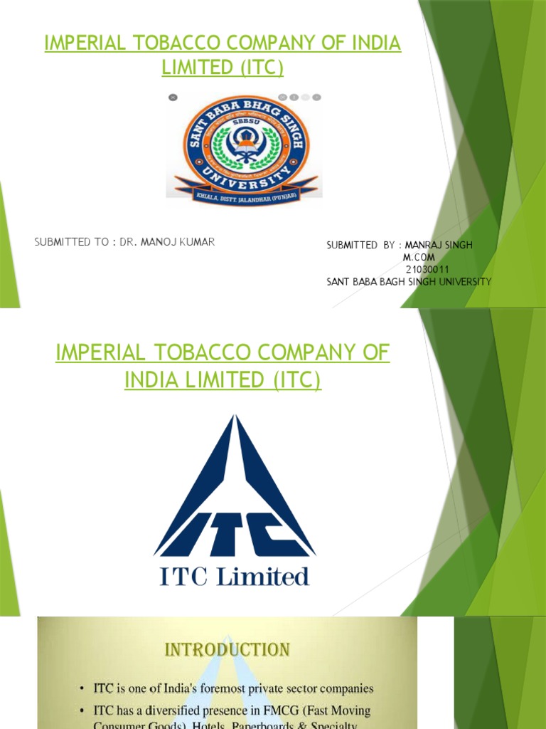 imperial tobacco company of india limited ITC Limited: Know all about the transition from British-owned to ITC ASAP Art | Collecting the