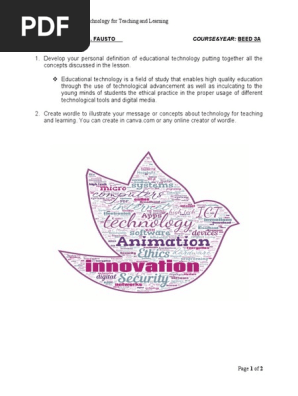Fausto, Sasie Mae b. Learning Activity 1 Technology