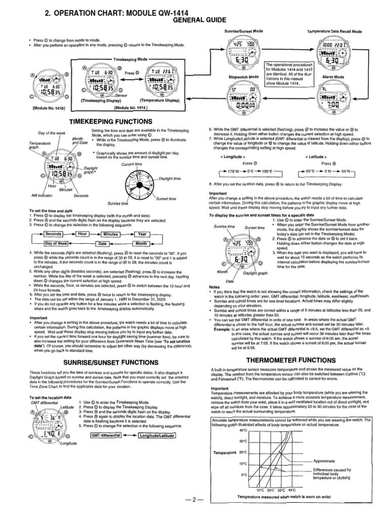 Casio DW-6100 (1414) | PDF