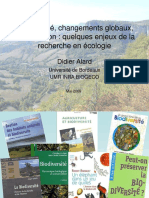 Biodiversité, Changements Globaux, Conservation