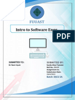 Intro To Software Engg.: Fuuast