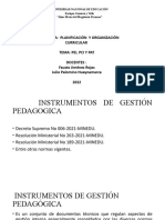 Instrumentos de Gestión Pedagogica