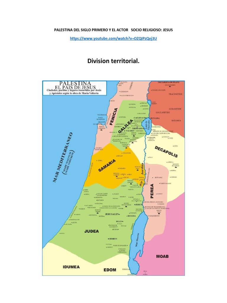 Palestina Del Siglo Primero y El Actor Socio Religioso | PDF | Jesús
