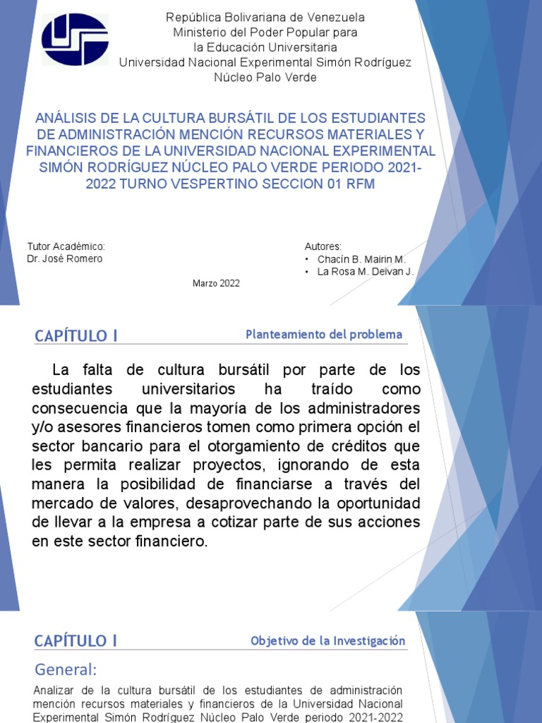 Presentacion 1 | PDF | Bolsa | Valores (Finanzas)