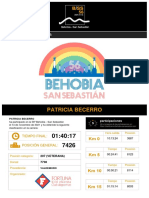 Certificado participación Behobia-San Sebastián 2021