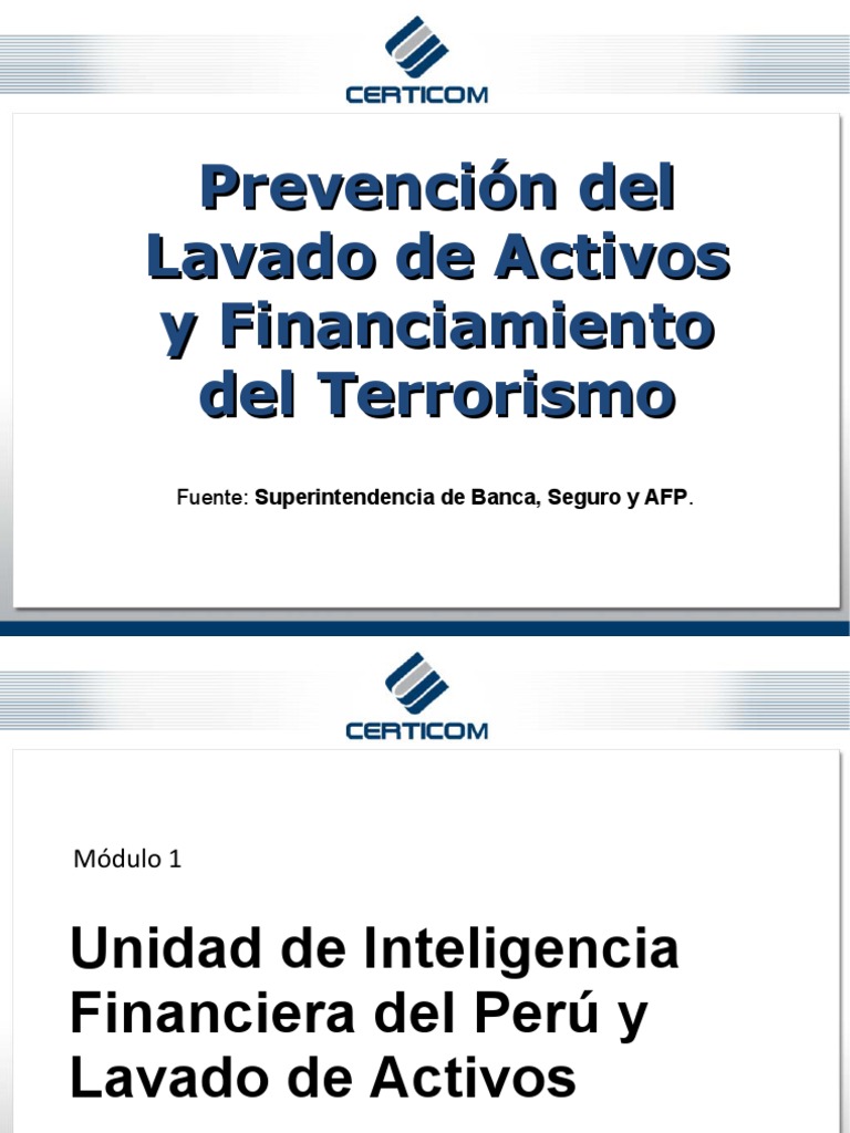 Prevencion Del Lavado de Activos | PDF | Lavado de dinero | Bancos