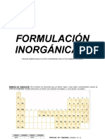 Formulación inorgánica (I