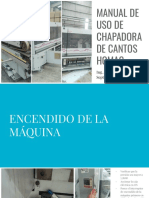 Manual de Operacion Chapadora Homag