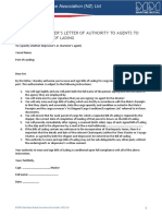 ANNEX 2 - Master S Letter of Authority To Agents To Issue and Sign BLs 24.3.20