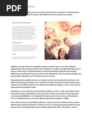 Drug Addiction Recovery