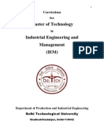 Mtech - IndustrialEngineeringManagement (1) Notes Mtech Dtu Iem