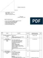 Proiect Didactic AL. I. Cuza Clasa 1