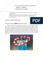 Physical Activities Towards Health and Fitness 3 (PATHFit 3) Week #7 – MODULE 1: Fundamentals of Chinese Fan Dance