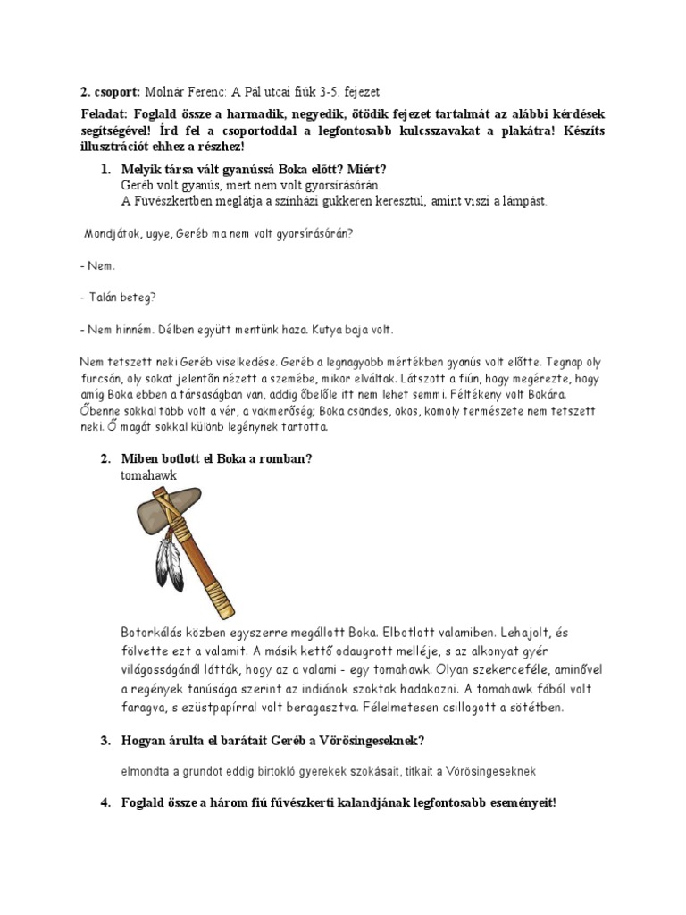 Pál Utcai Fiúk - Plakát | PDF