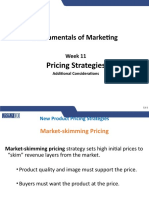 Week 11 Pricing Strategies