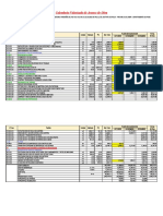 Calendario Valorizado de Avance de Obra