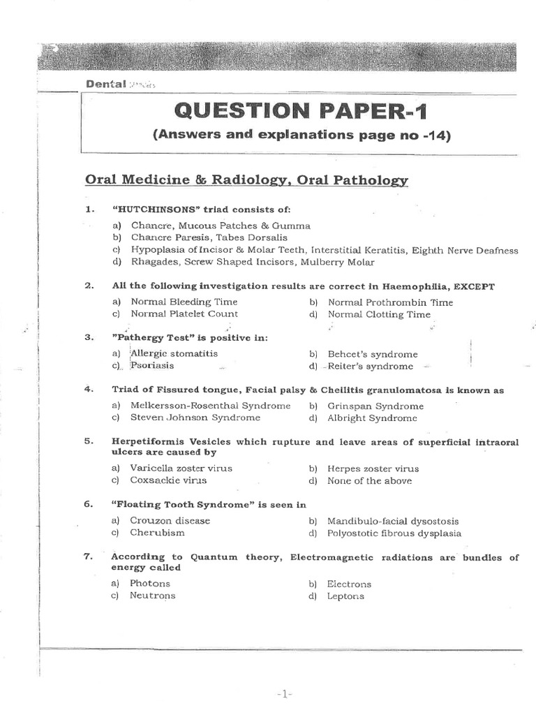 Dental GP - 1 | PDF