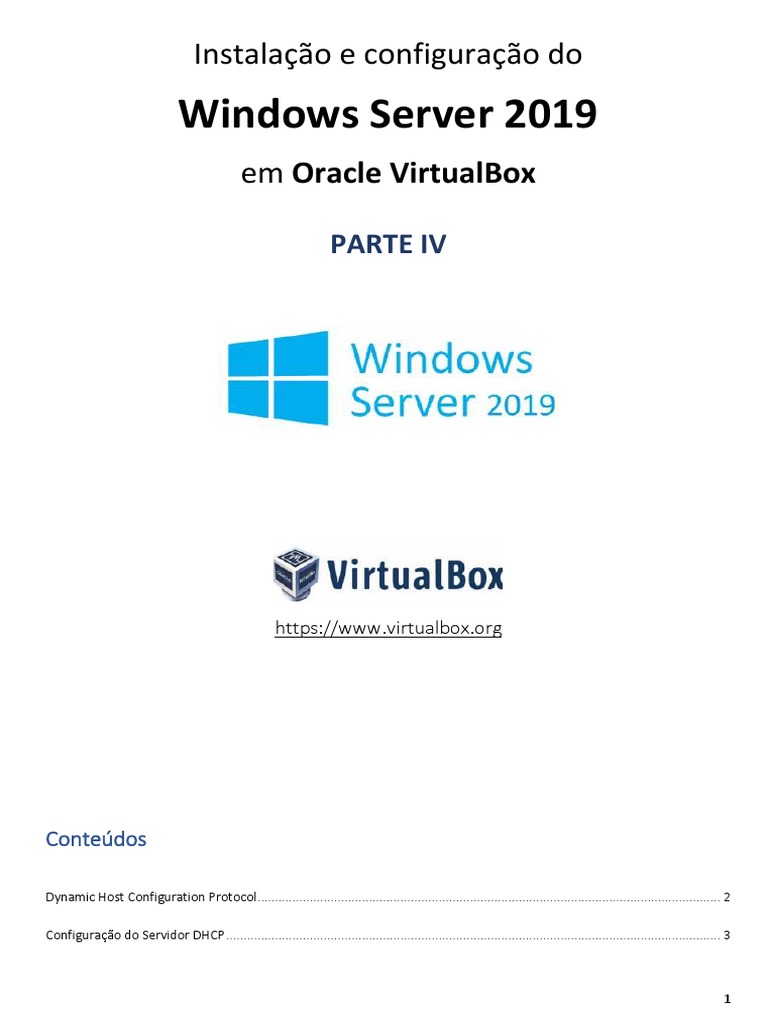 Configuração do DHCP no Windows Server | PDF | Endereço de IP ...