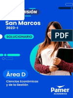 Solucionario Sanmarcos 2023 1 Area D
