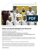 Qatar Och Damlandslaget Som Försvann - SVT Sport