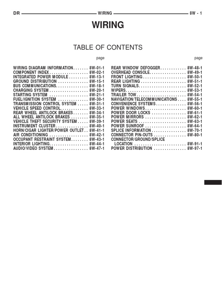 Dodge Ram 2006 SRM Includes SRT-10 & Diesel Factory Service Manual