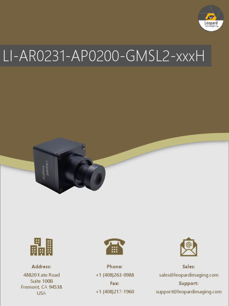 LI AR0231 AP0200 GMSL2 XXXH Datasheet V1 0-2888732 | Download Free PDF ...
