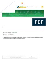 Carga Elétrica - Fórmula, Como Calcular, Exercícios - Brasil Escola