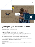 Djurgårdens Kross - Vann Med 19-0 I SM-finalen I Beach Soccer - SVT Sport