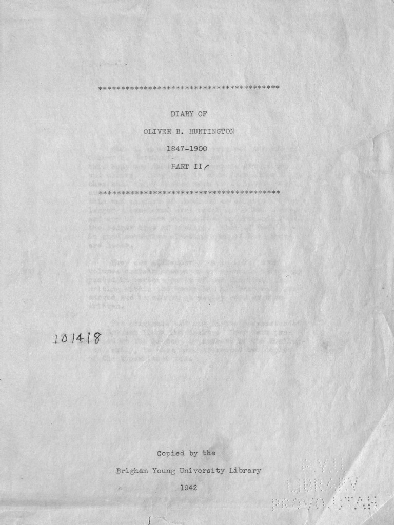 Battle Creek, 1849, Oliver Huntington Account PDF