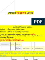 Active and Passive Voice