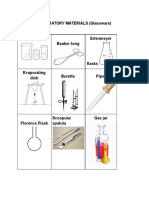 LABORATORY MATERIALS (Glassware)