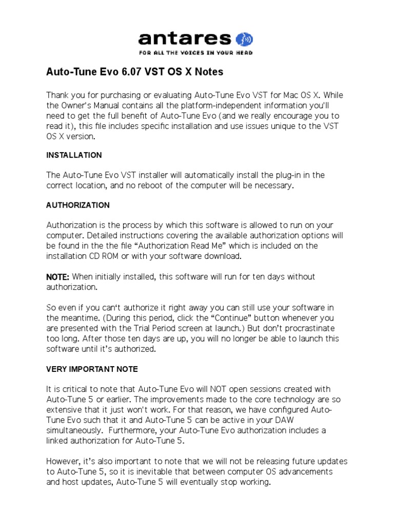 Auto Tune Evo Install