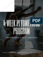 4 Week Plyometrics Program