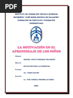 Como Interviene La Motivacion en El Aprendizaje de Los Niños