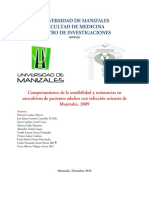 Comportamiento de La Sensibilidad y Resistencias en Urocultivos de Pacientes Adultos Con Infección Urinaria de Manizales