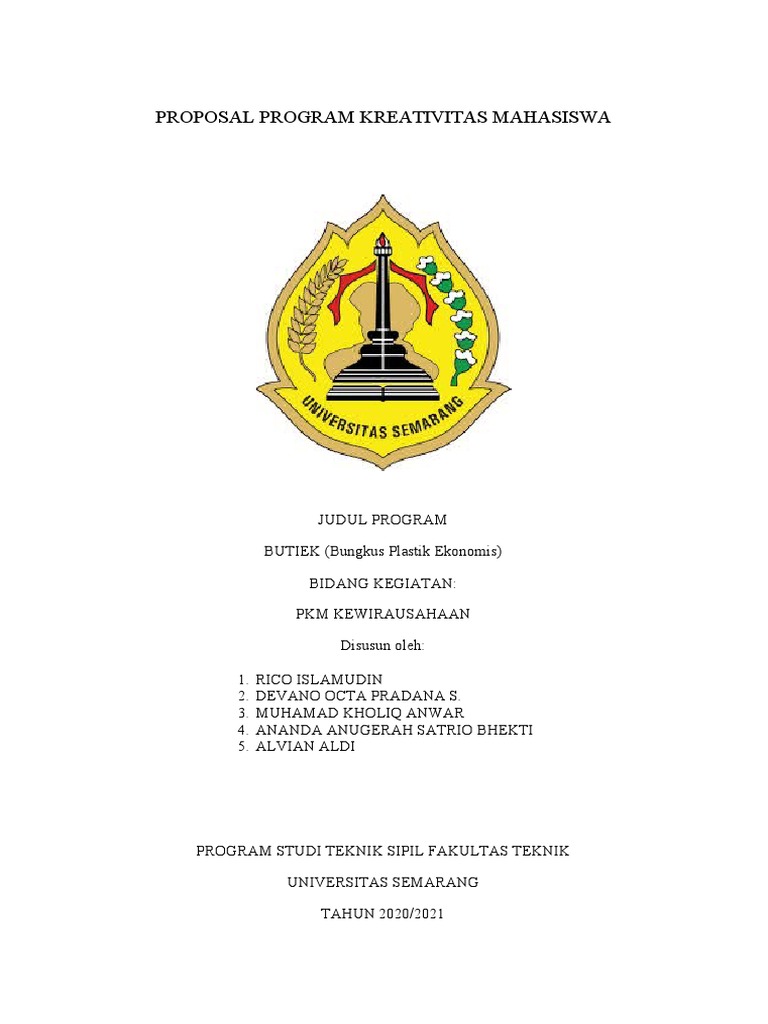 Proposal PKM | PDF