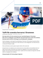 Tufft För Svenska Herrarna I Drammen - SVT Sport