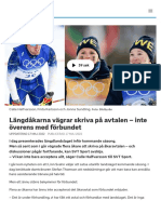 Längdåkarna Vägrar Skriva På Avtalen - Inte Överens Med Förbundet - SVT Sport